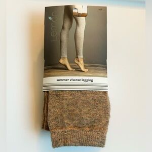 Lemon Woman’s Leggings Brown Multi Size M/L New